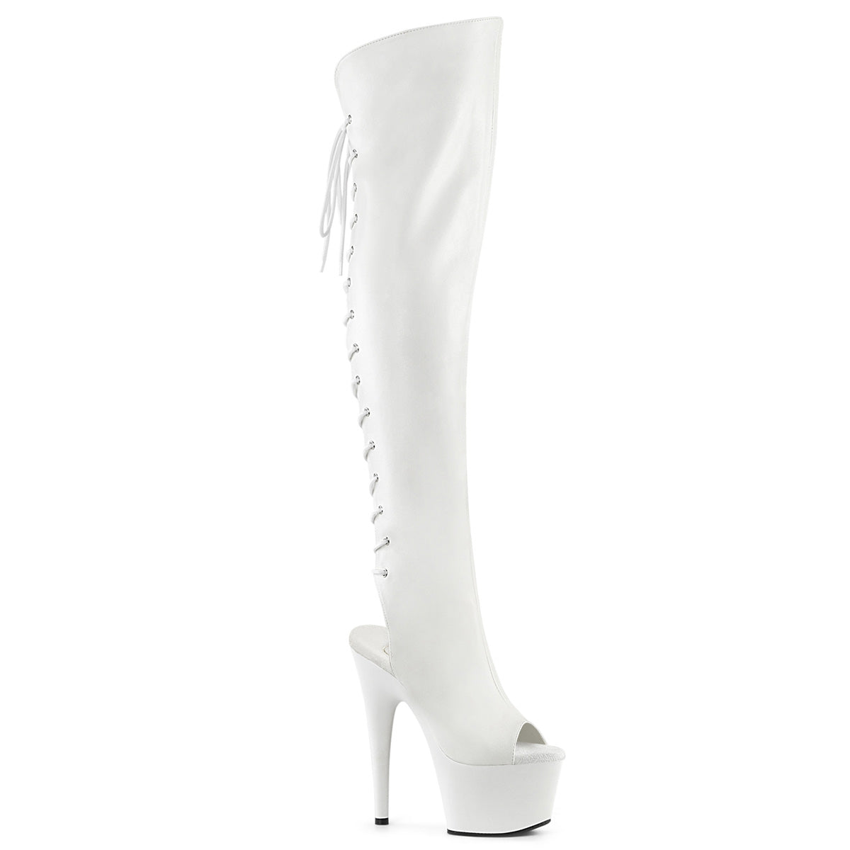 Pleaser   ADORE-3019 WHT Kunstleder/WHT Matte