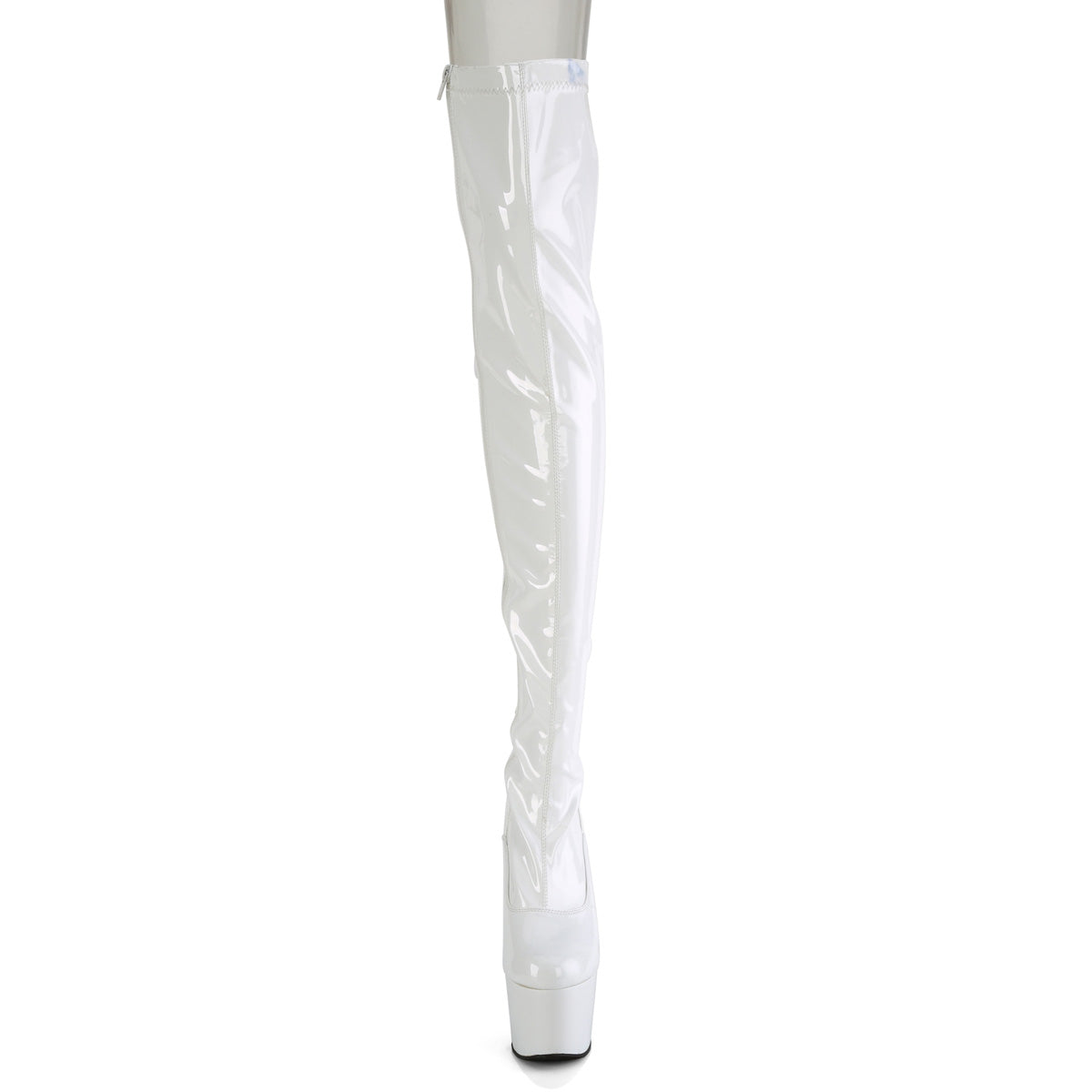 Pleaser   ADORE-3063 Wht Str Pat/Wht