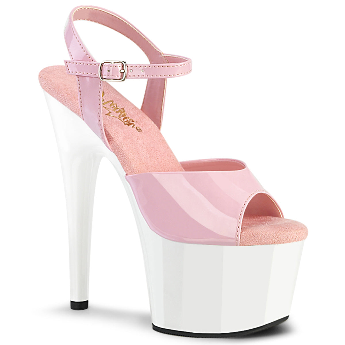 Pleaser  Sandals ADORE-709 B. Pink Pat/Wht