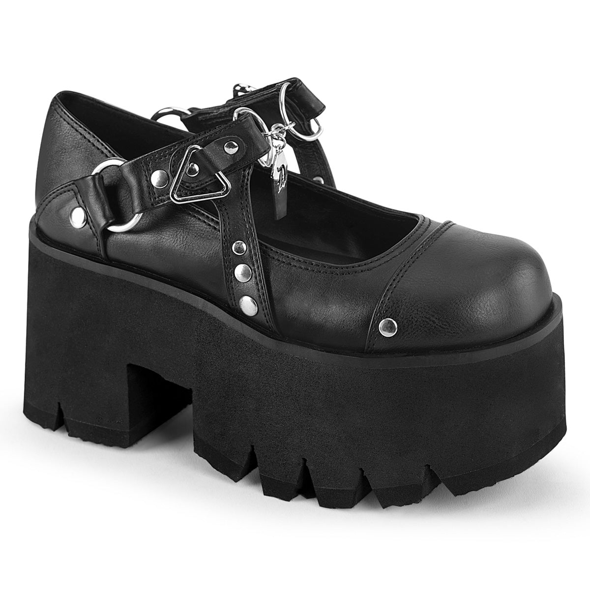 DemoniaCult  Pumps ASHES-33 BLK Vegan Leder