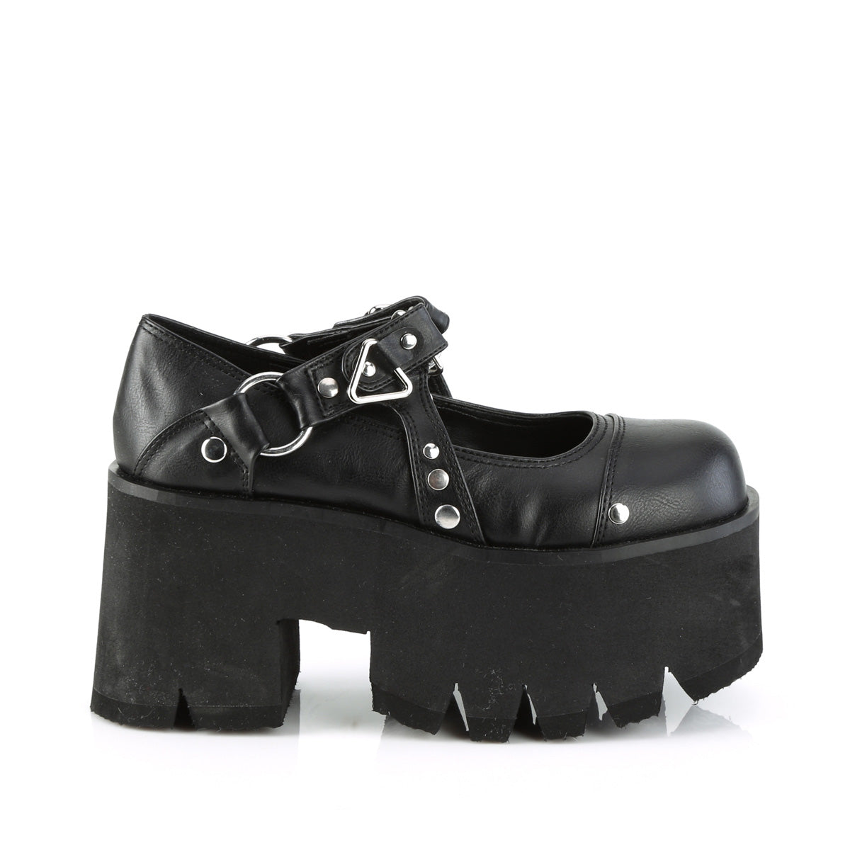 DemoniaCult  Pumps ASHES-33 BLK Vegan Leder