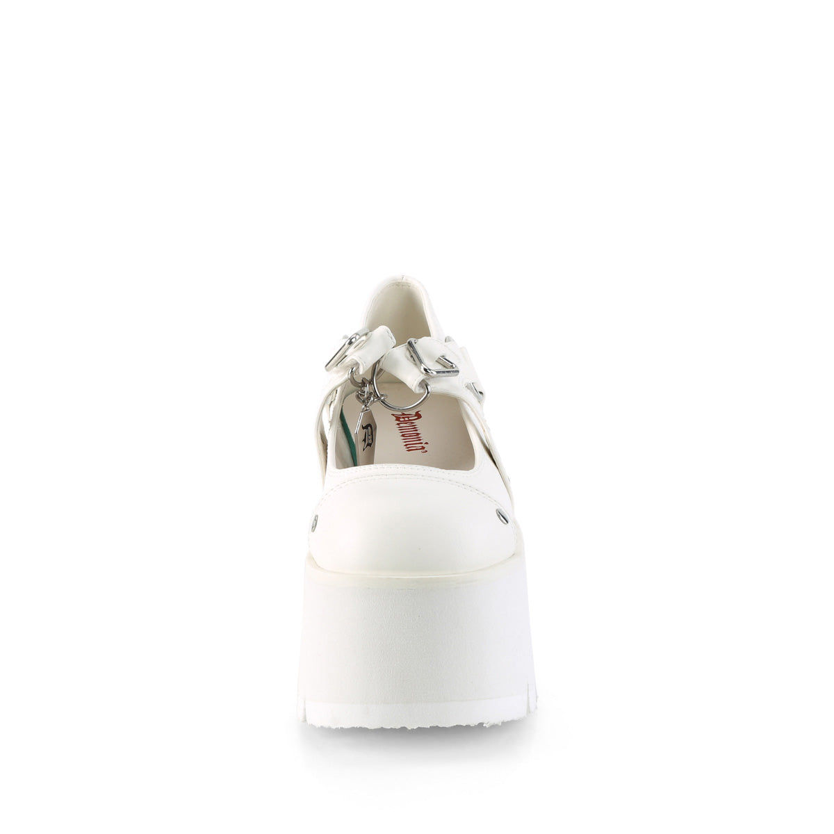 DemoniaCult  Pumps ASHES-33 Wht Vegan Leather