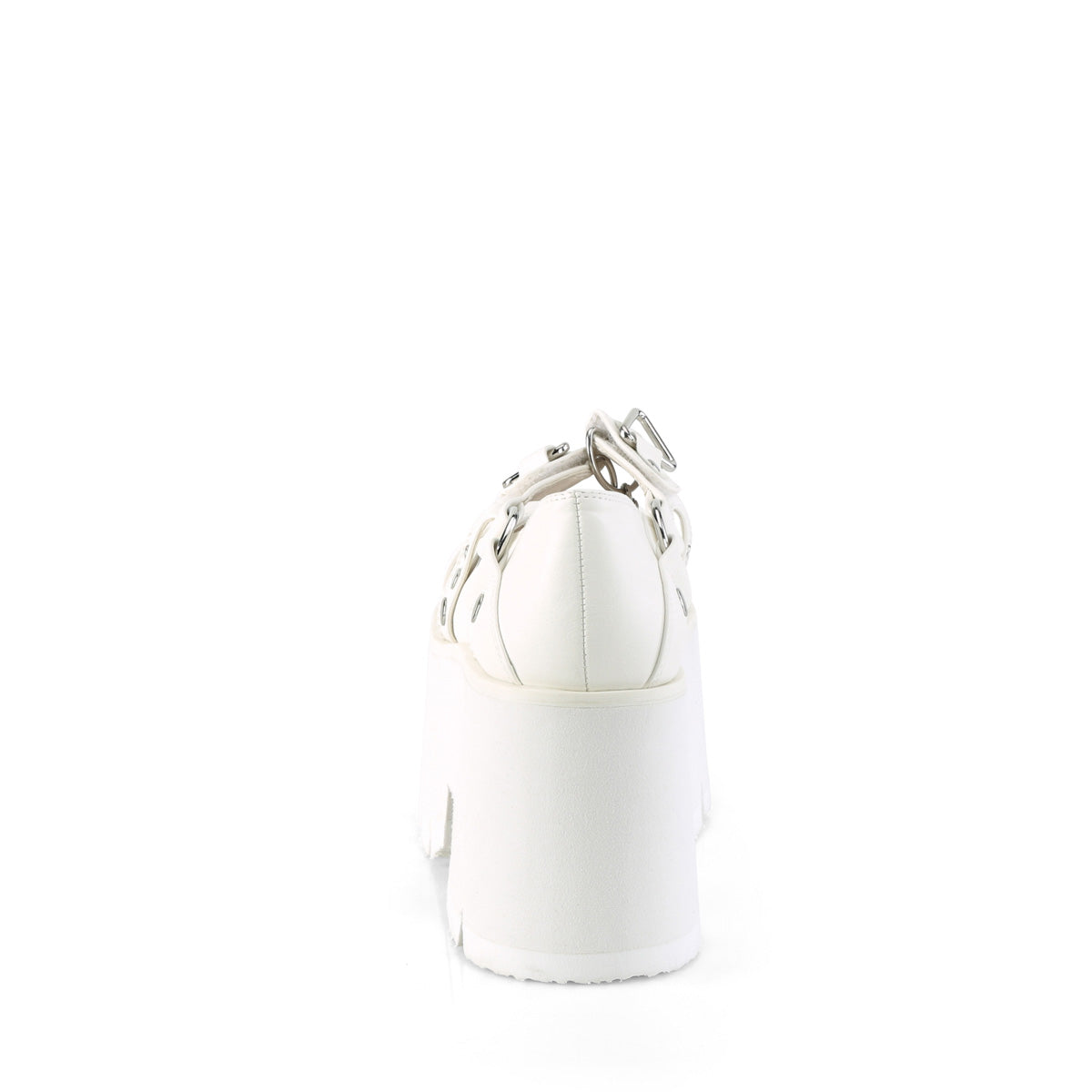 DemoniaCult  Pumps ASHES-33 Wht Vegan Leather