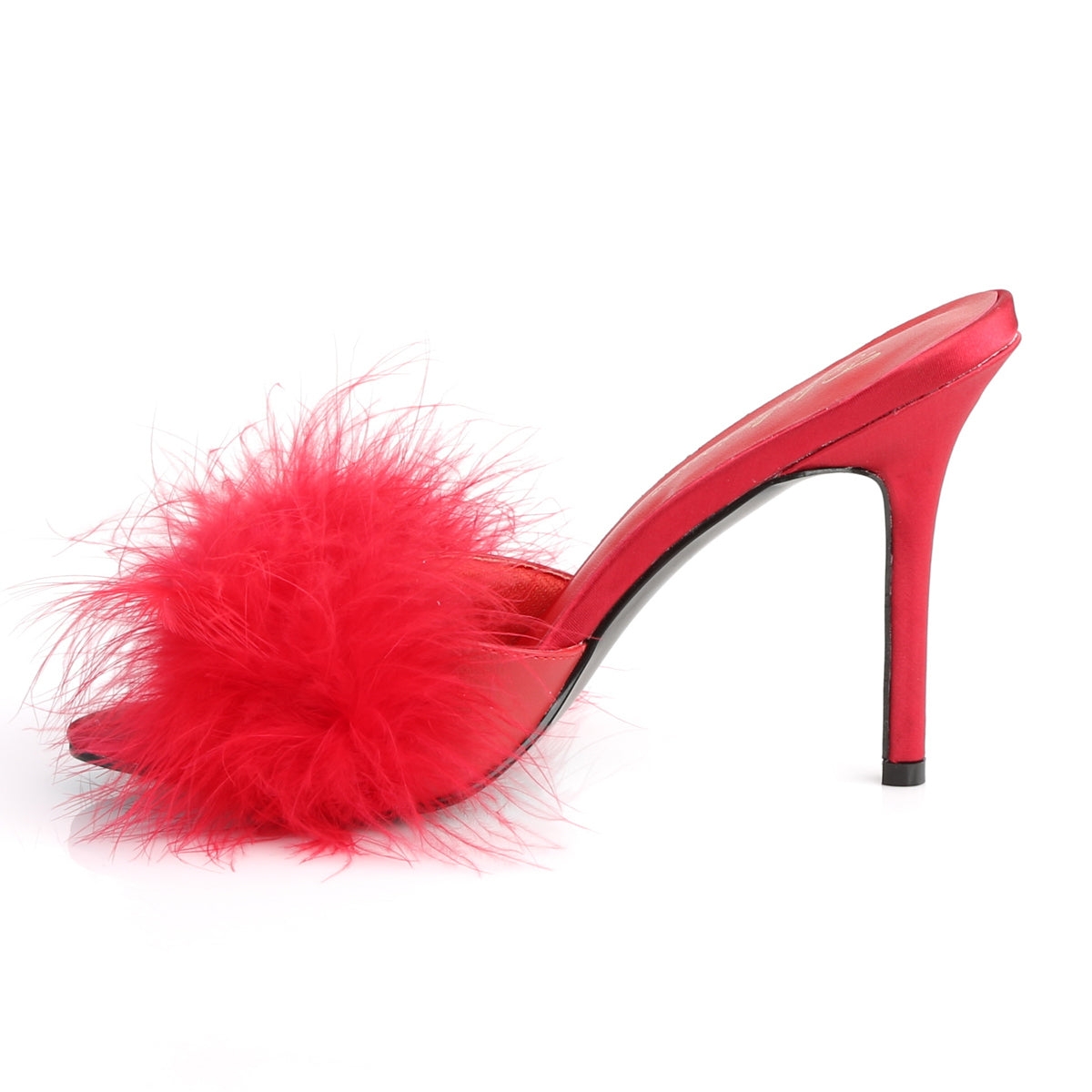 Fabulicious Womens Sandals CLASSIQUE-01F Red Pu-Fur