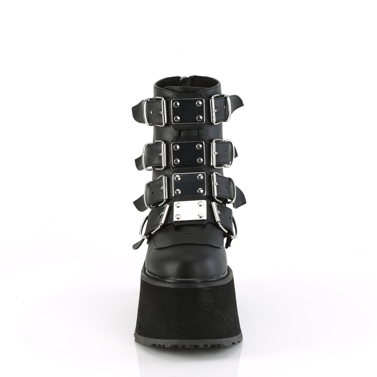 DemoniaCult  Stiefeletten DAMNED-105 BLK Vegan Leder