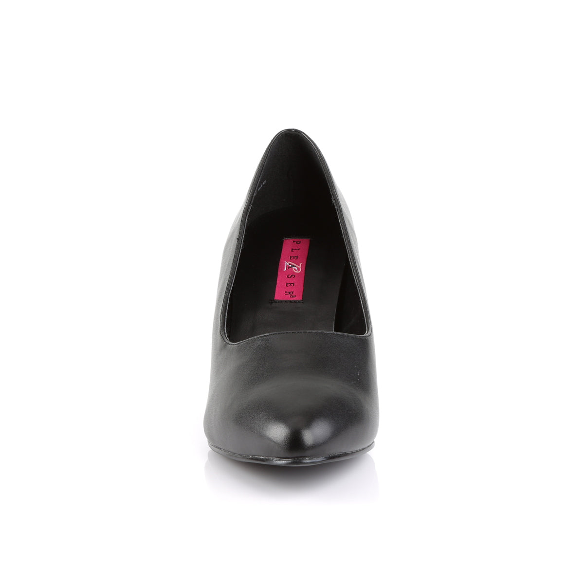 Pleaser Pink Label Womens Pumps DIVINE-420 Blk Faux Leather