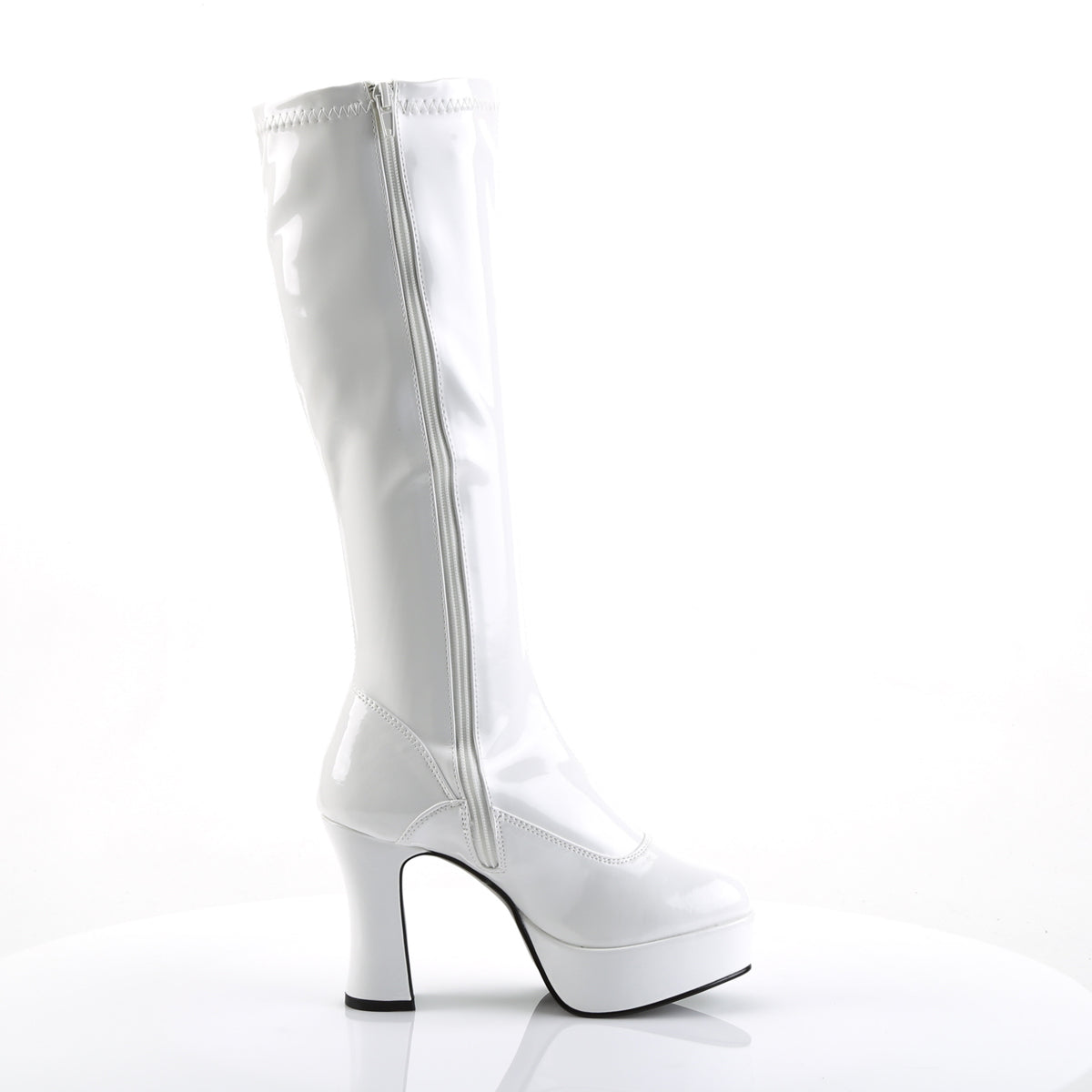 Funtasma Womens Boots. EXOTICA-2000 WHT STR Pat