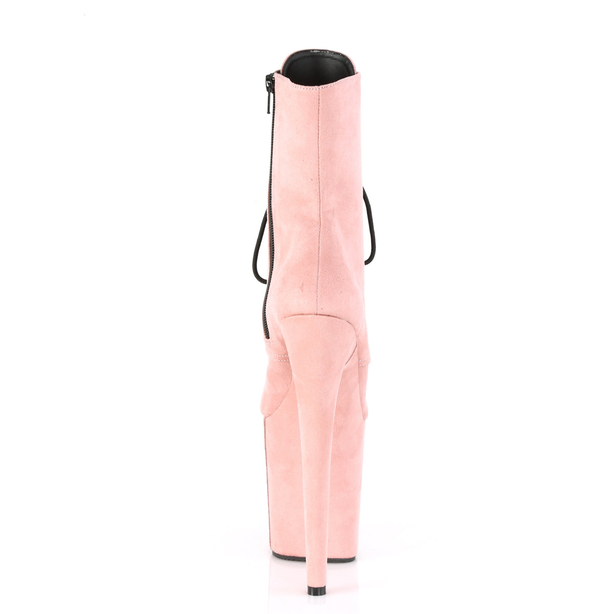 Pleaser Damen Knöchelstiefel FLAMINGO-1020Fs B. Rosa Faux Wildleder / b. Rosa Faux Wildleder.