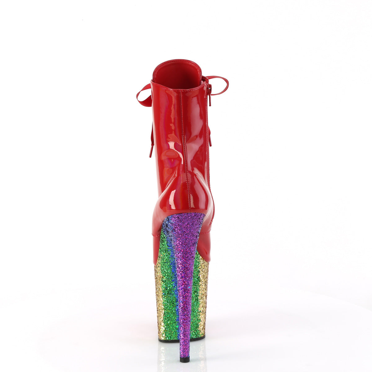 Pleaser   FLAMINGO-1020HG Red Holo Pat/Rainbow Funkeln