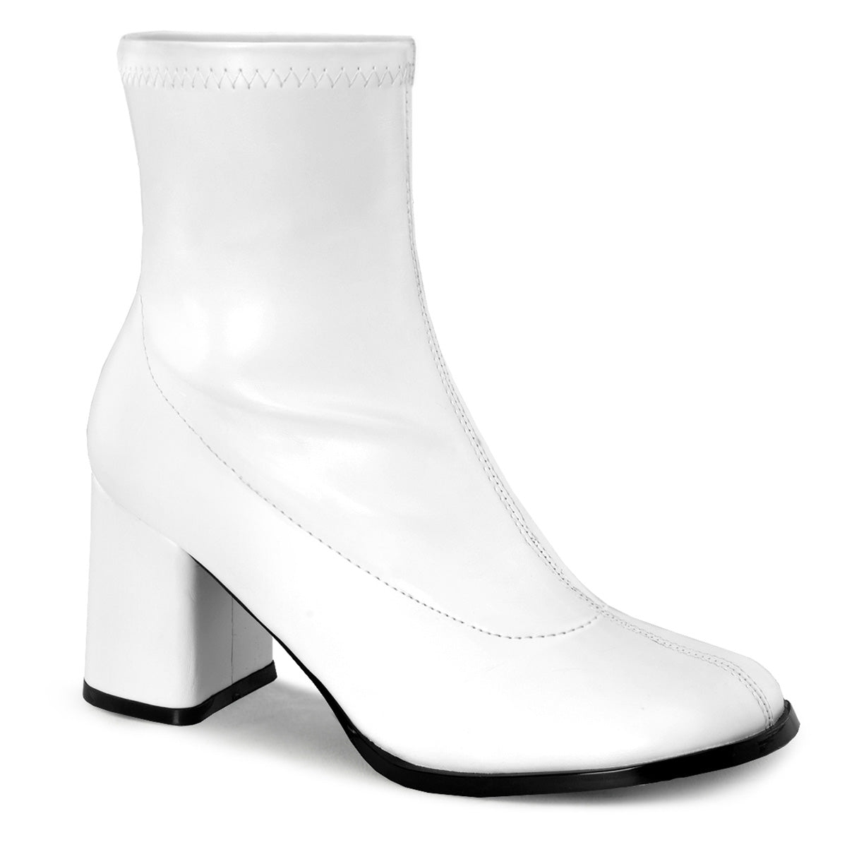 Funtasma Womens Ankle Boots GOGO-150 Wht Str Pu