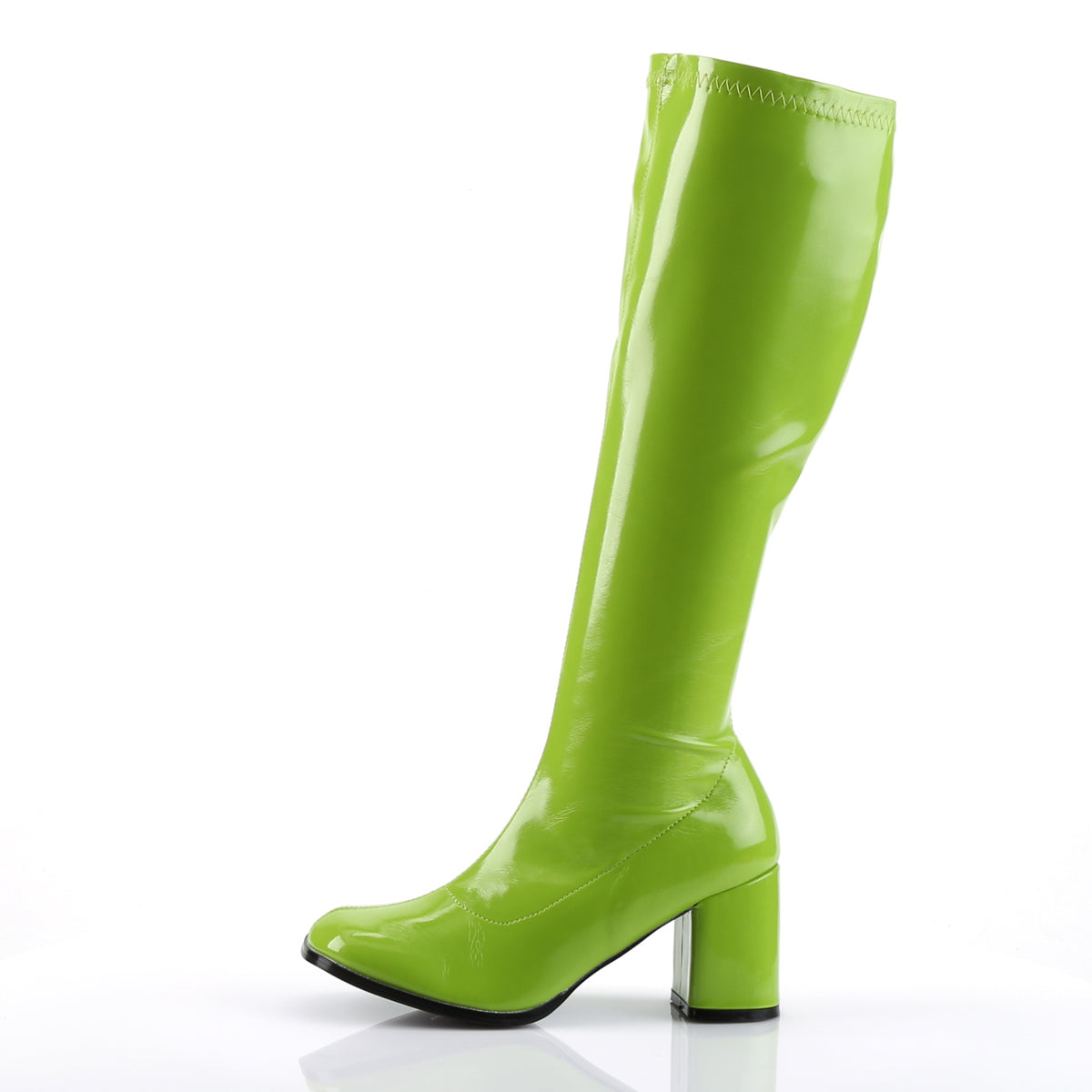 Funtasma Womens Boots. Gogo-300 Lime Green Str Pat