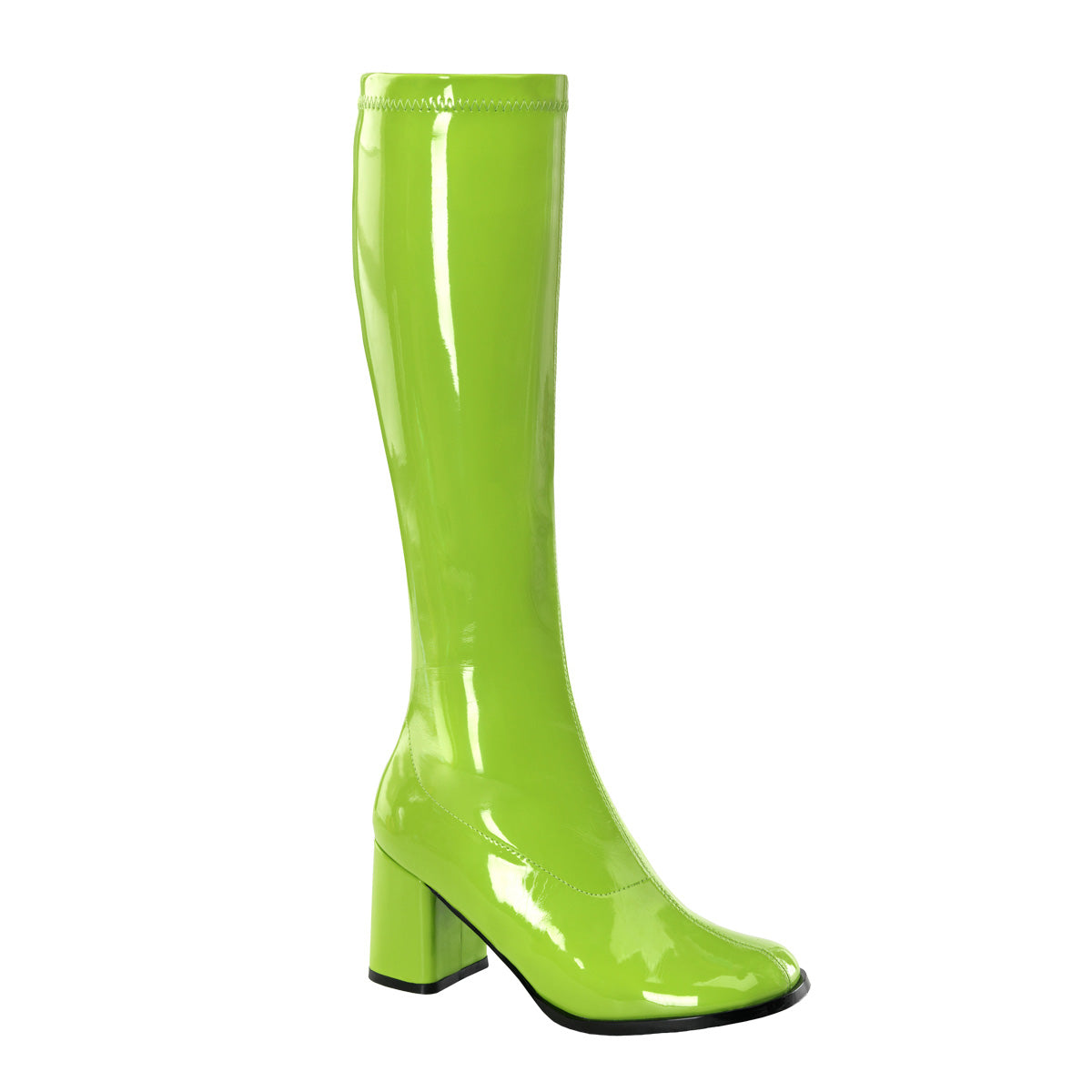 Funtasma Womens Boots. Gogo-300 Lime Green Str Pat