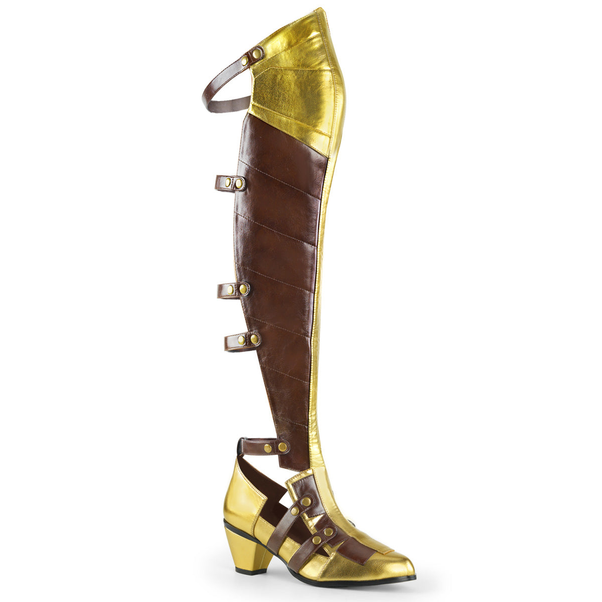 Funtasma Womens Boots. MAIDEN-8830 braun-gold pu