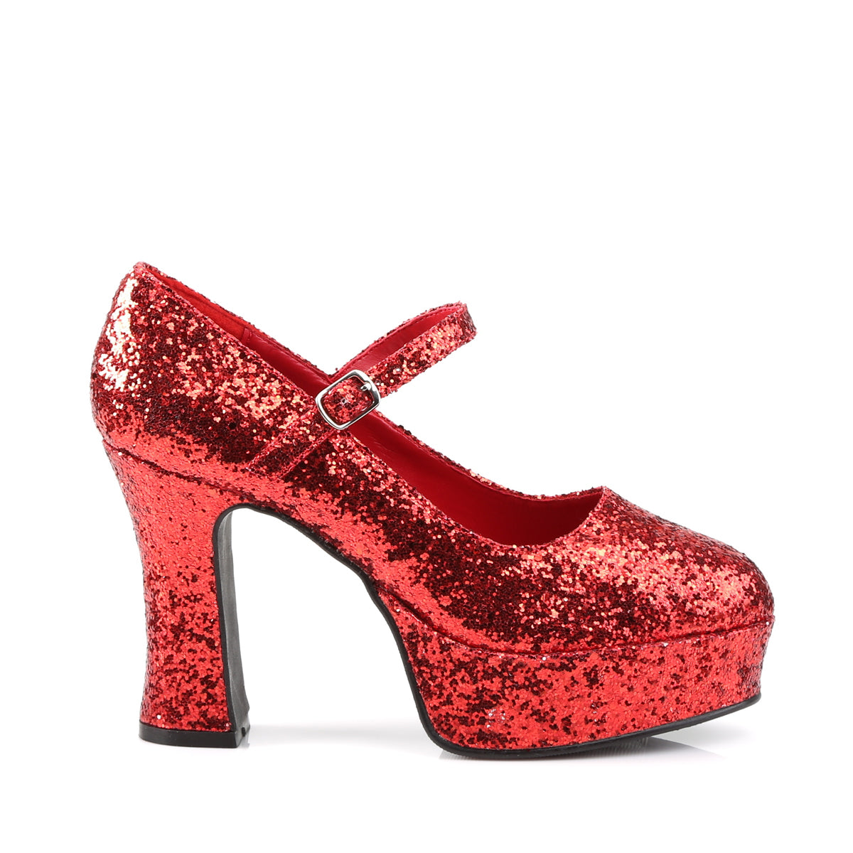 Funtasma Womens Pumps MARYJANE-50G Red Gltr