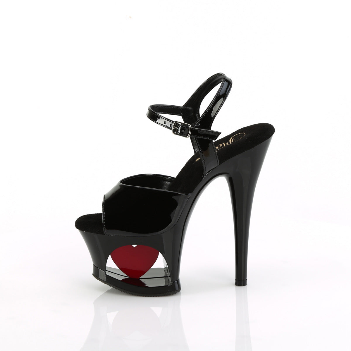 Pleaser   MOON-709H blk pat/blk-rot