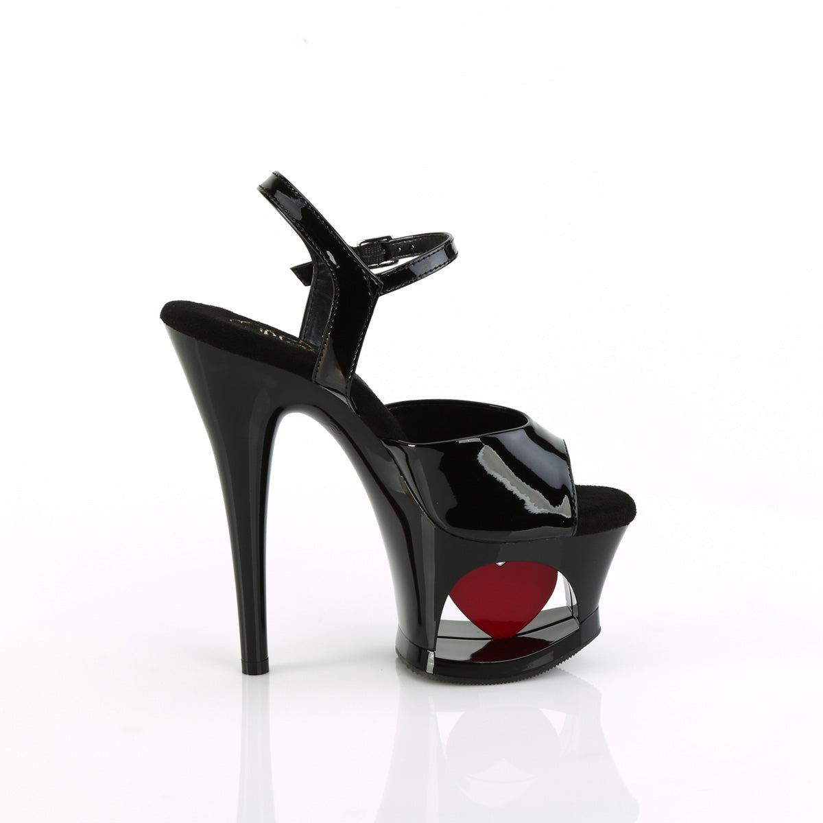 Pleaser   MOON-709H blk pat/blk-rot