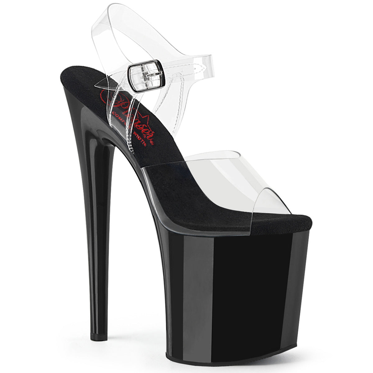 Pleaser   NAUGHTY-808 CLR/BLK