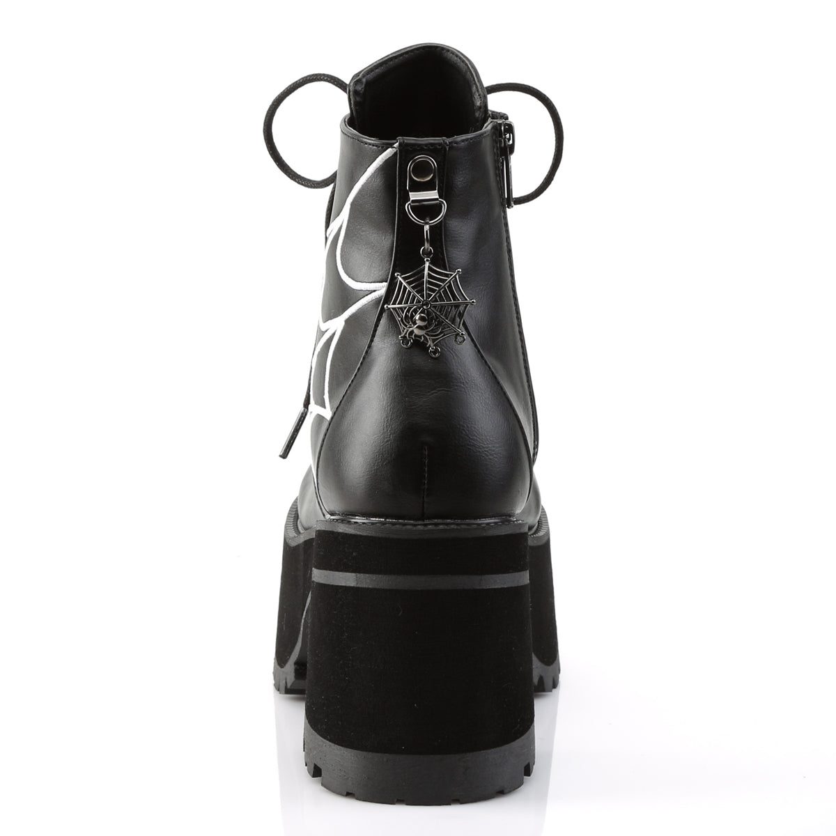 DemoniaCult Damenknöchelstiefel RANGER-105 BLK Vegan Leder