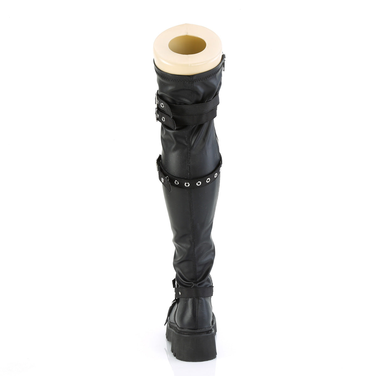 DemoniaCult  Stiefel RENEGADE-320 BLK Stretch Vegan Leder