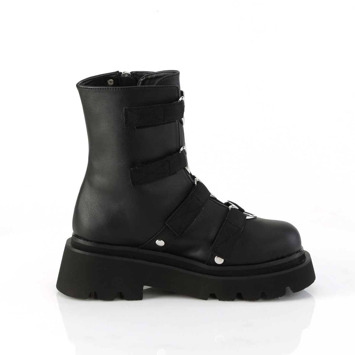 DemoniaCult  Stiefeletten RENEGADE-50 BLK Vegan Leder-Nylon