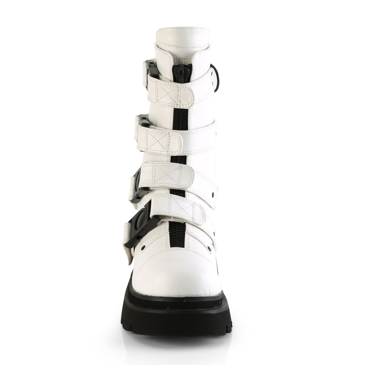 DemoniaCult  Boots RENEGADE-55 Wht Vegan Leather