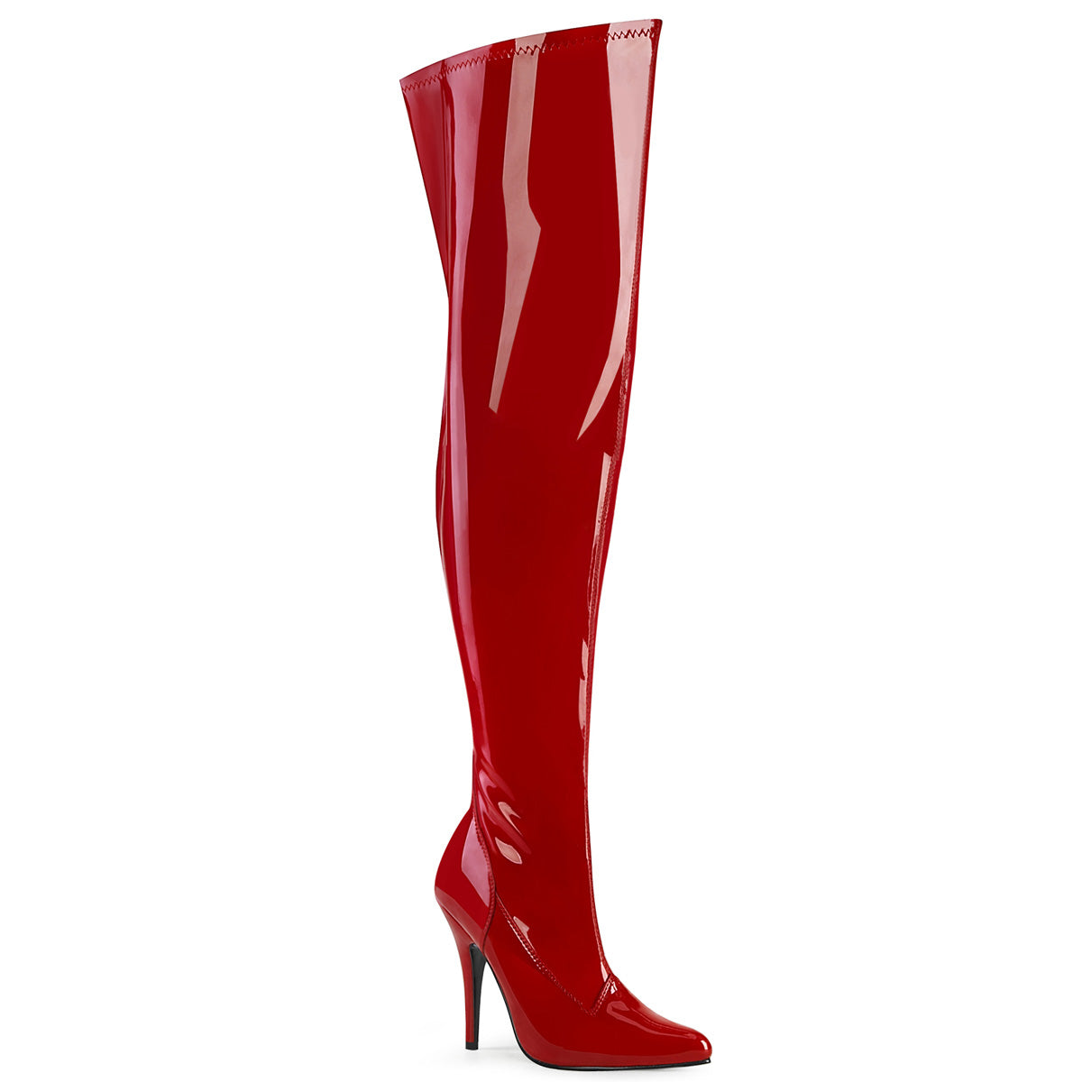 Pleaser Pink Label Womens Boots. SEDUCE-3000wc Red Str. Klopfen