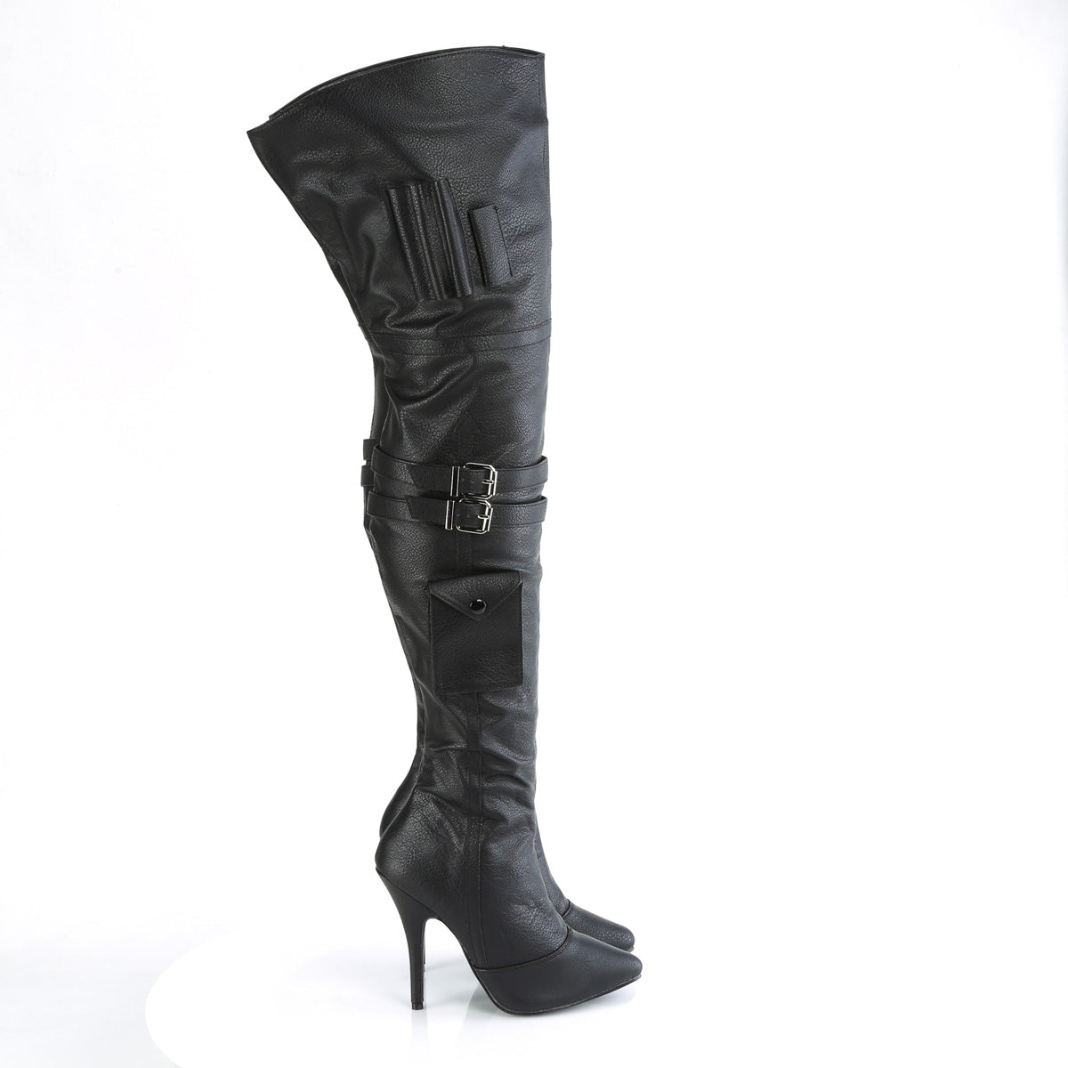 Pleaser  Stiefel SEDUCE-3019 BLK Faux Leder