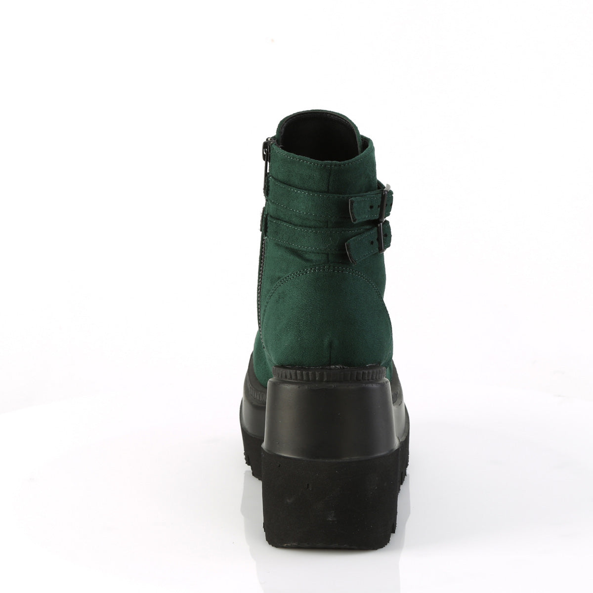 DemoniaCult  Ankle Boots SHAKER-52 Emerald Vegan Suede