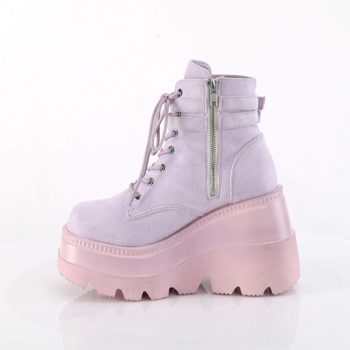 DemoniaCult  Stiefeletten SHAKER-52 Lavendel veganer Wildleder