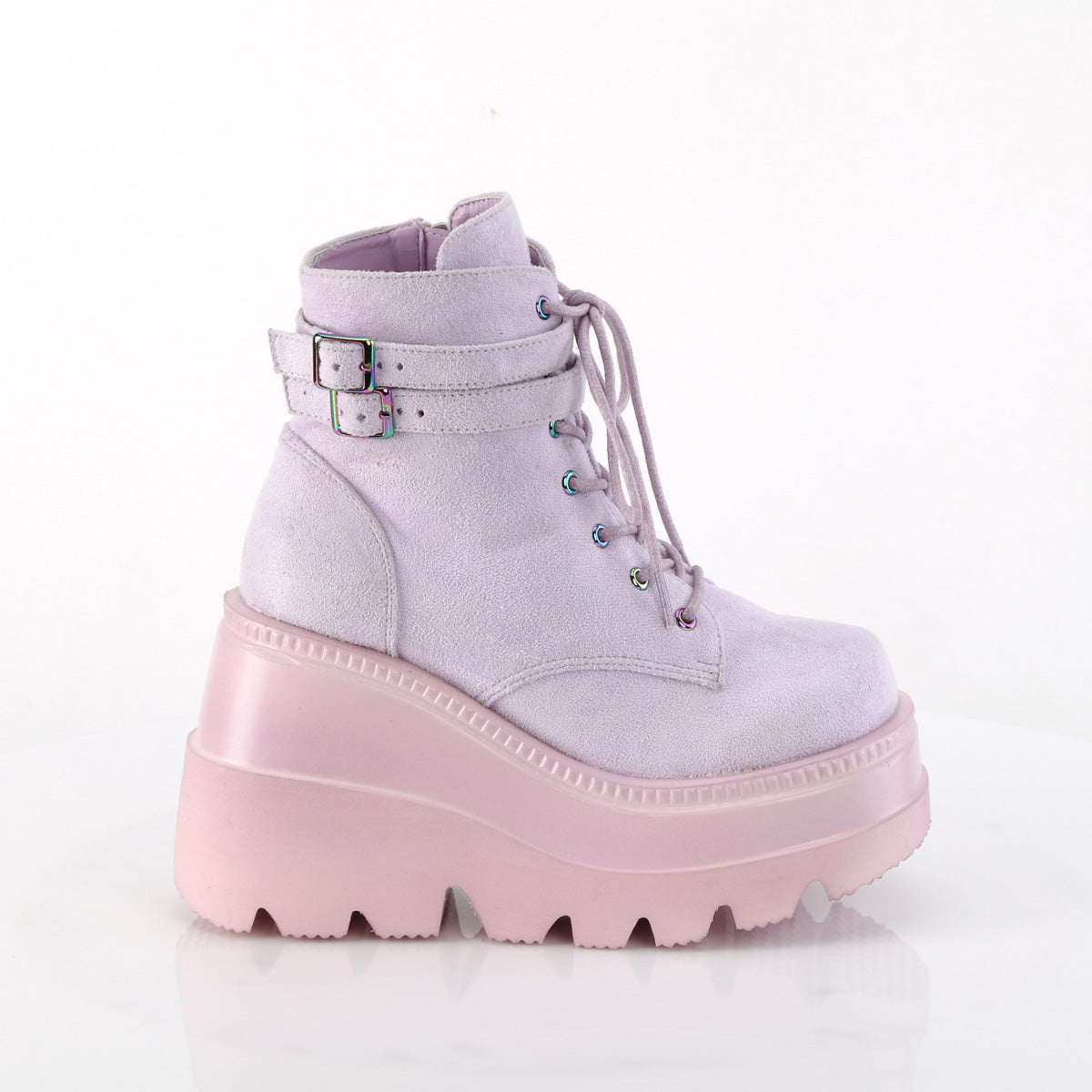 DemoniaCult  Stiefeletten SHAKER-52 Lavendel veganer Wildleder