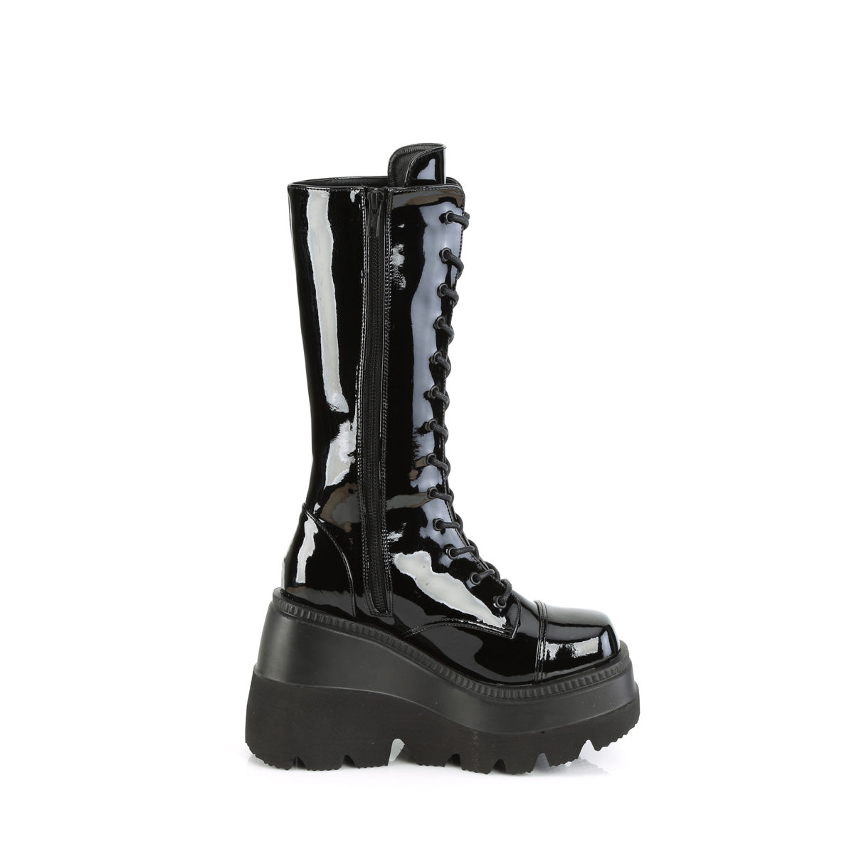 DemoniaCult  Stiefel SHAKER-72 BLK Patent