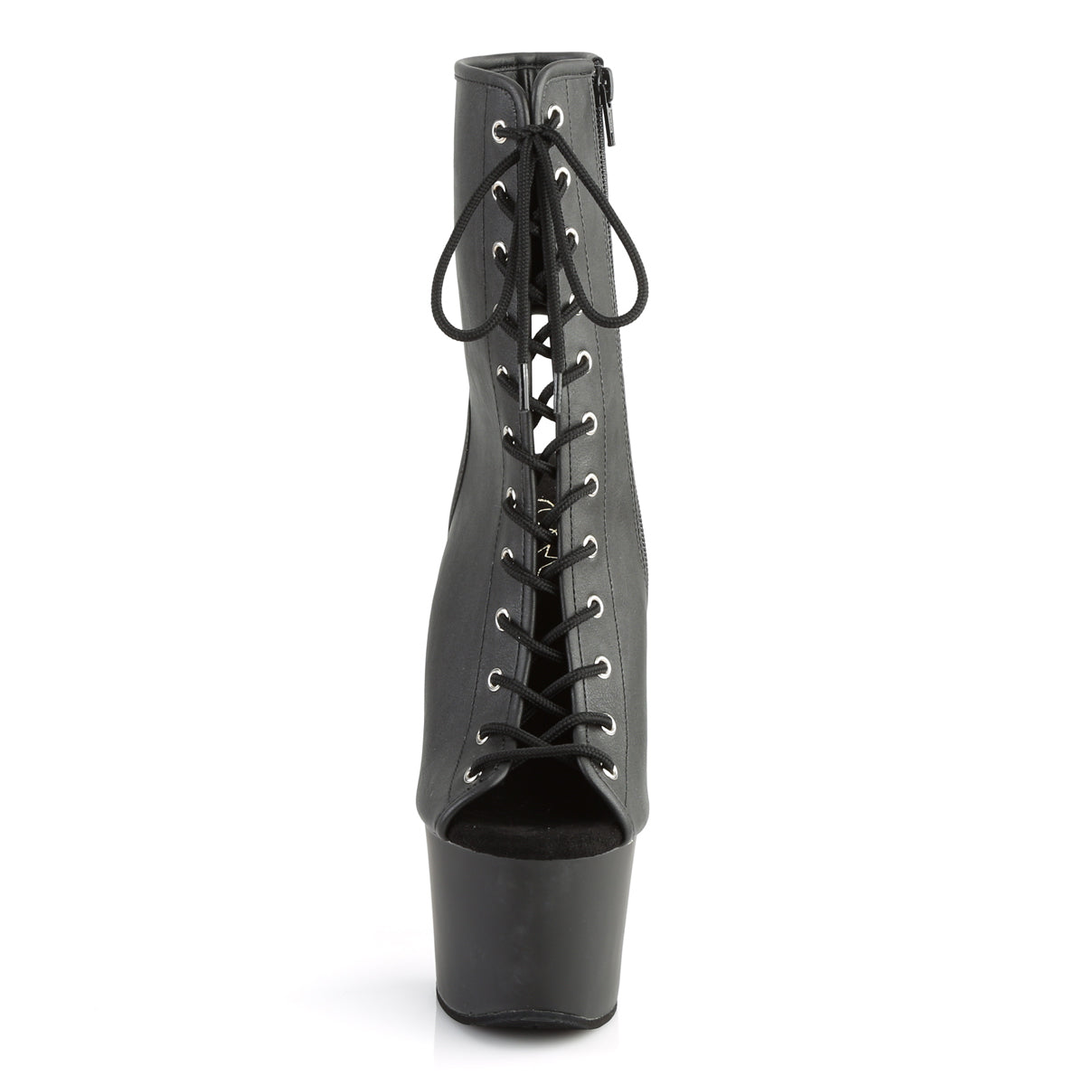 Pleaser Damen Knöchelstiefel SKY-1016 BLK Faux Leder / BLK Matte