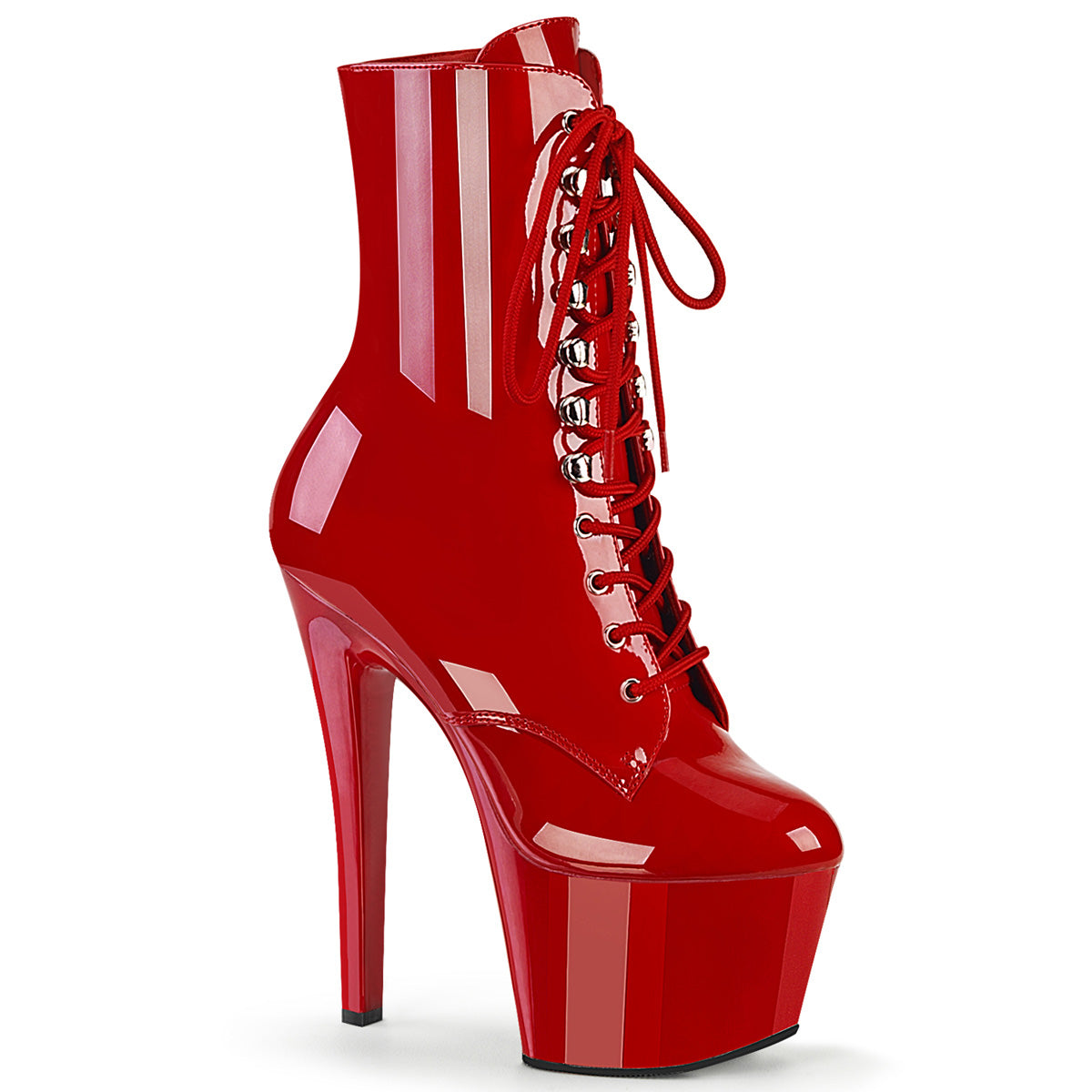 Pleaser Damen Knöchelstiefel SKY-1020 rot pat / rot