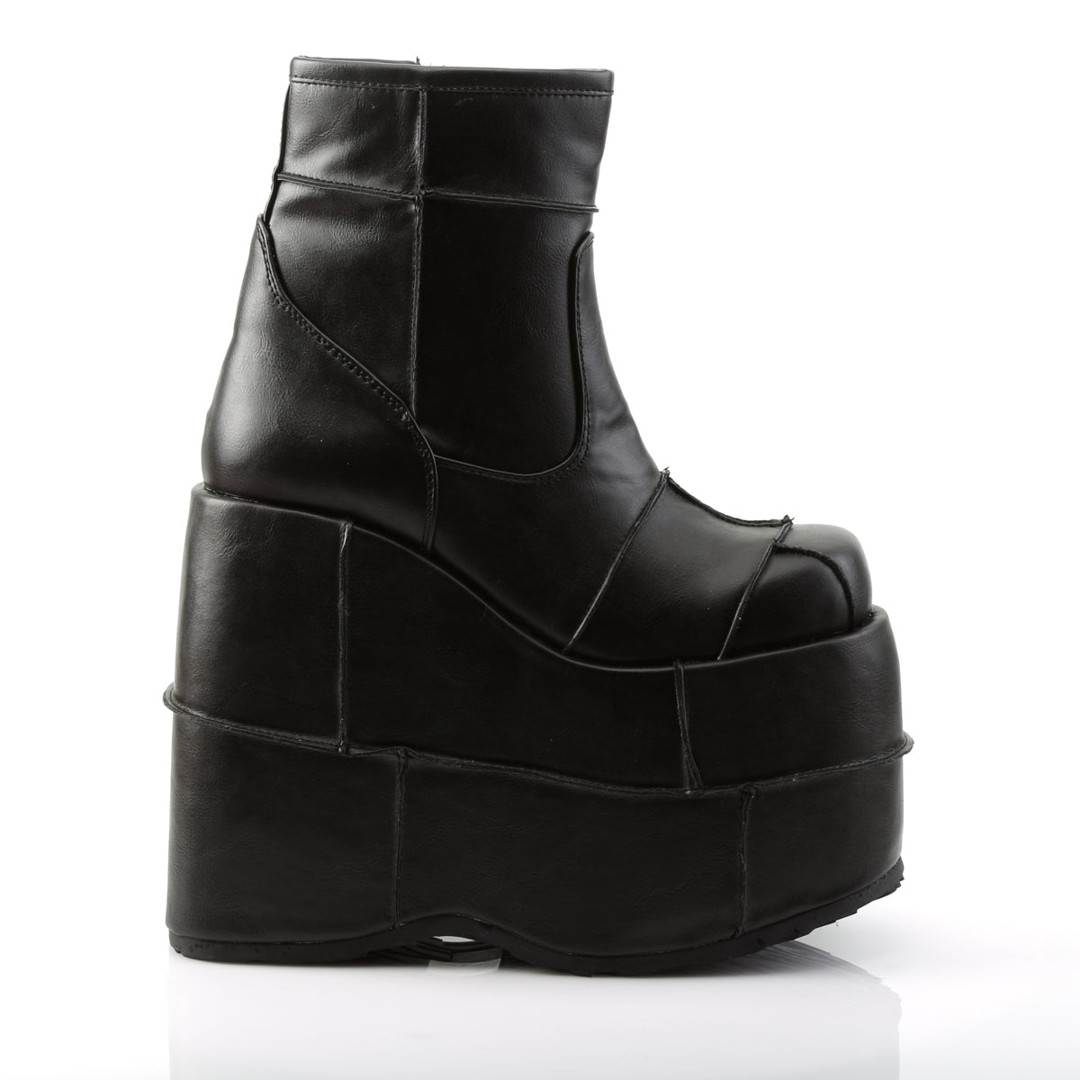 DemoniaCult Herrenstiefel STACK-201 BLK Vegan Leder