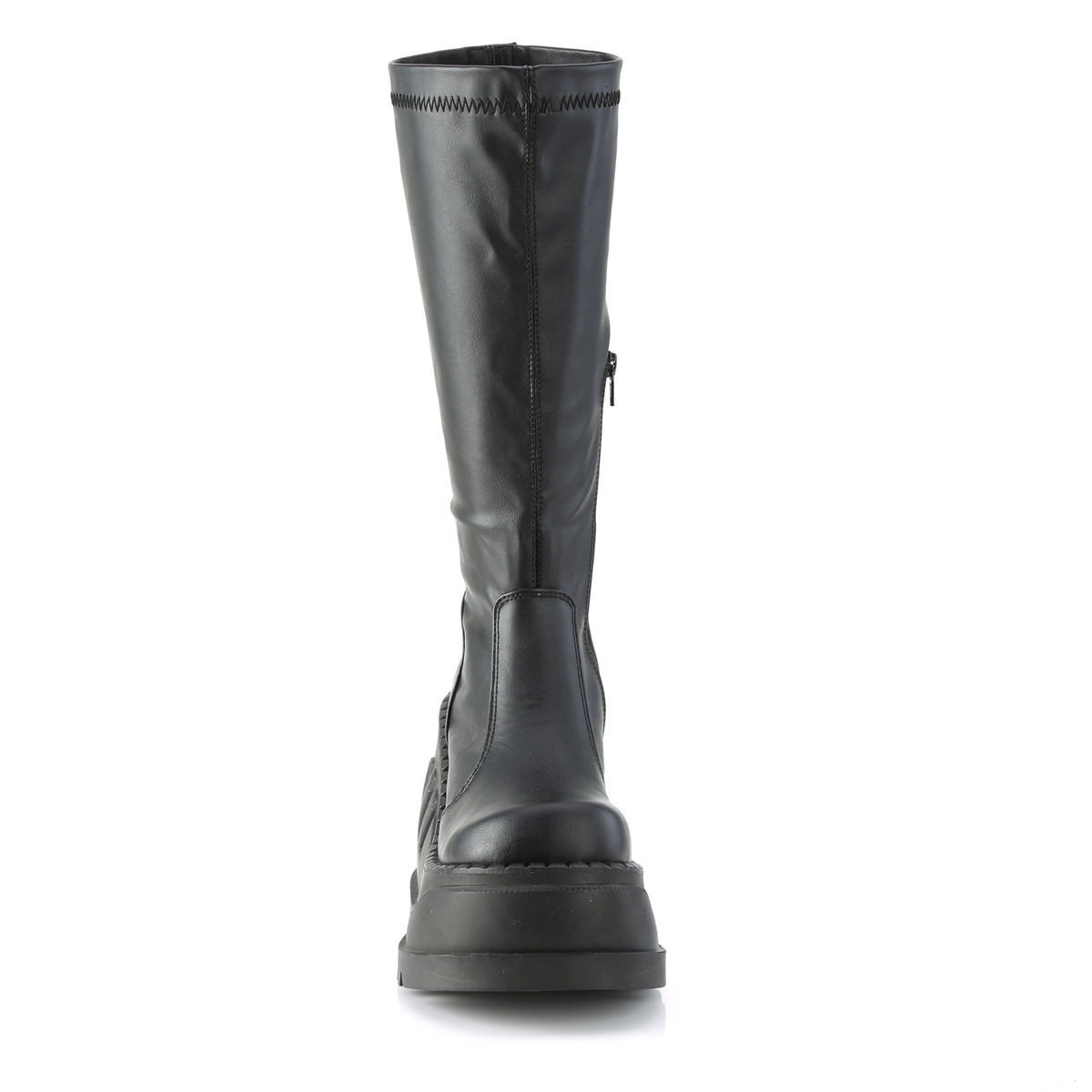 DemoniaCult Frauenstiefel STOMP-200 BLK Stretch Vegan Leder