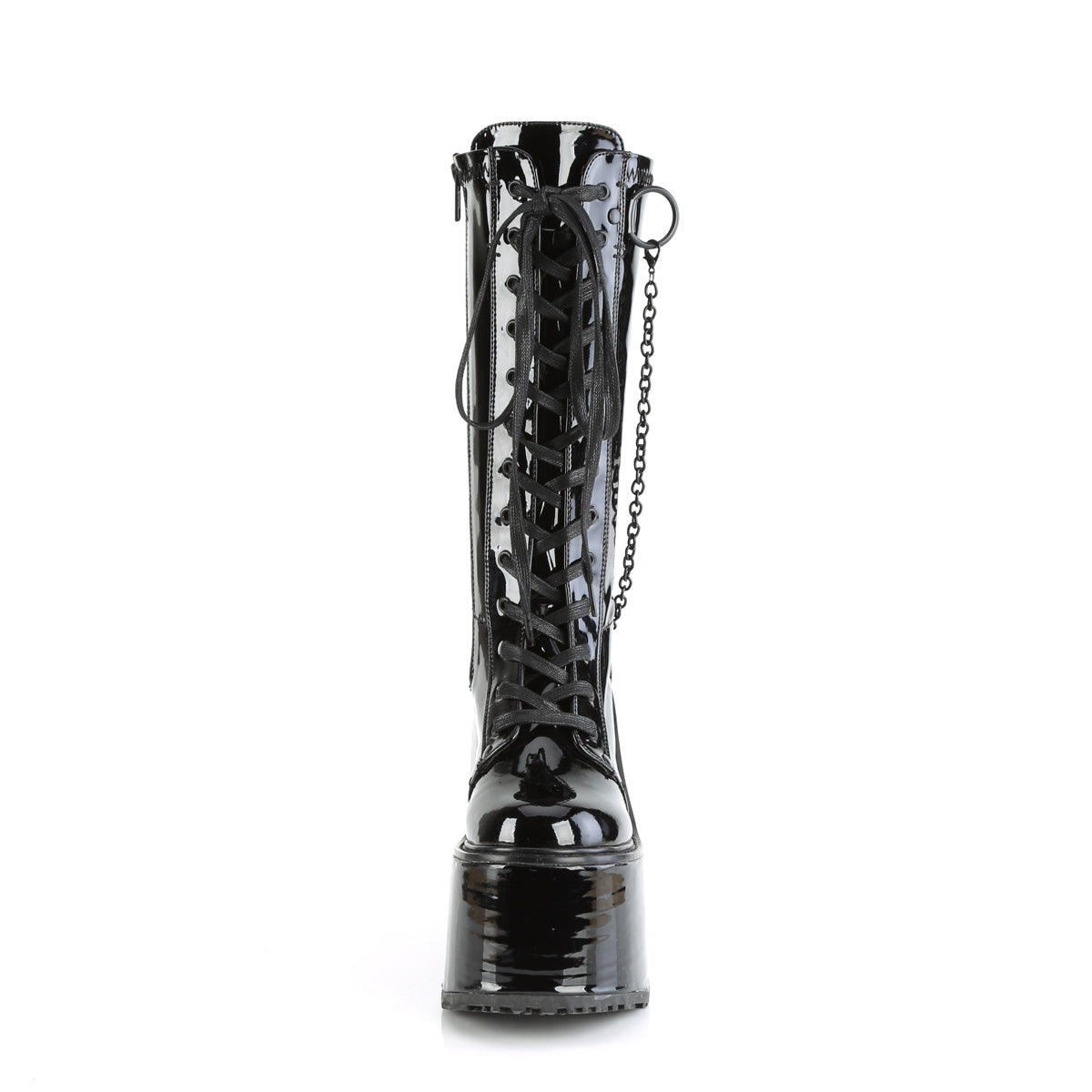 DemoniaCult  Stiefel SWING-150 BLK Stretch Pat