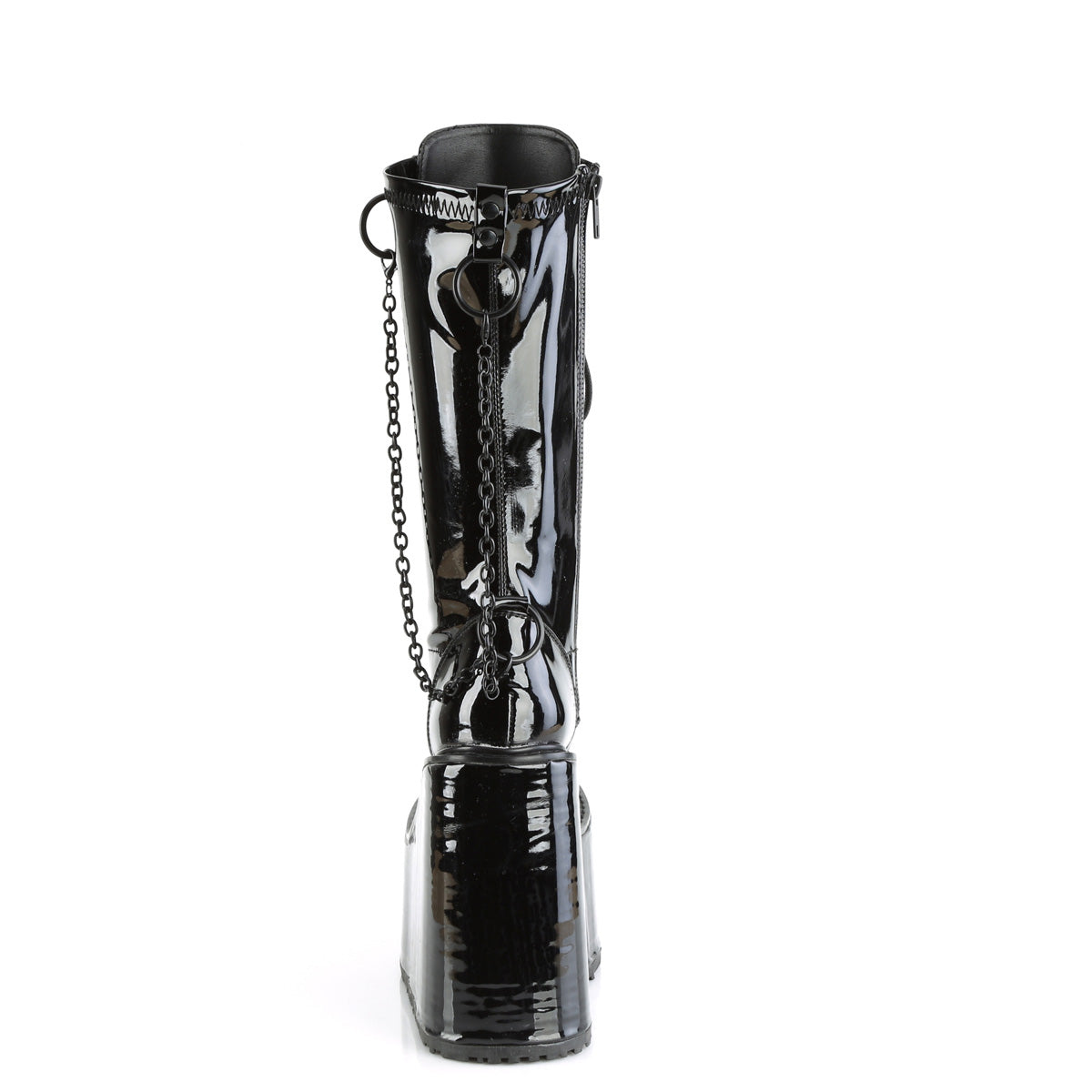 DemoniaCult  Stiefel SWING-150 BLK Stretch Pat