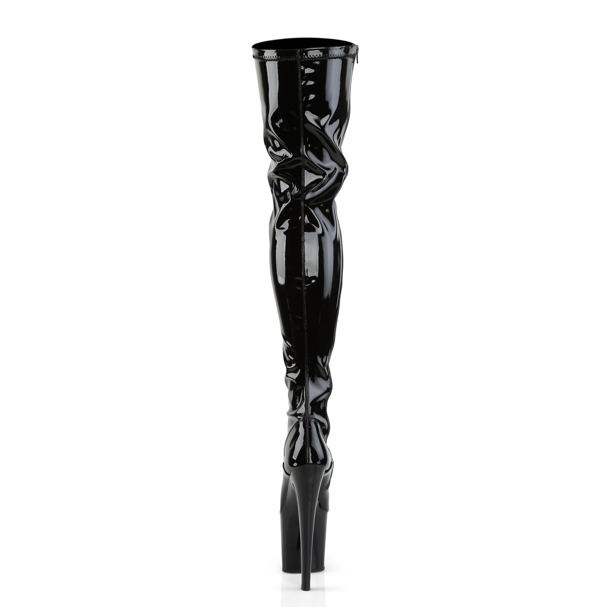 Pleaser Damen  TABOO-3000 BLK str Pat/Blk