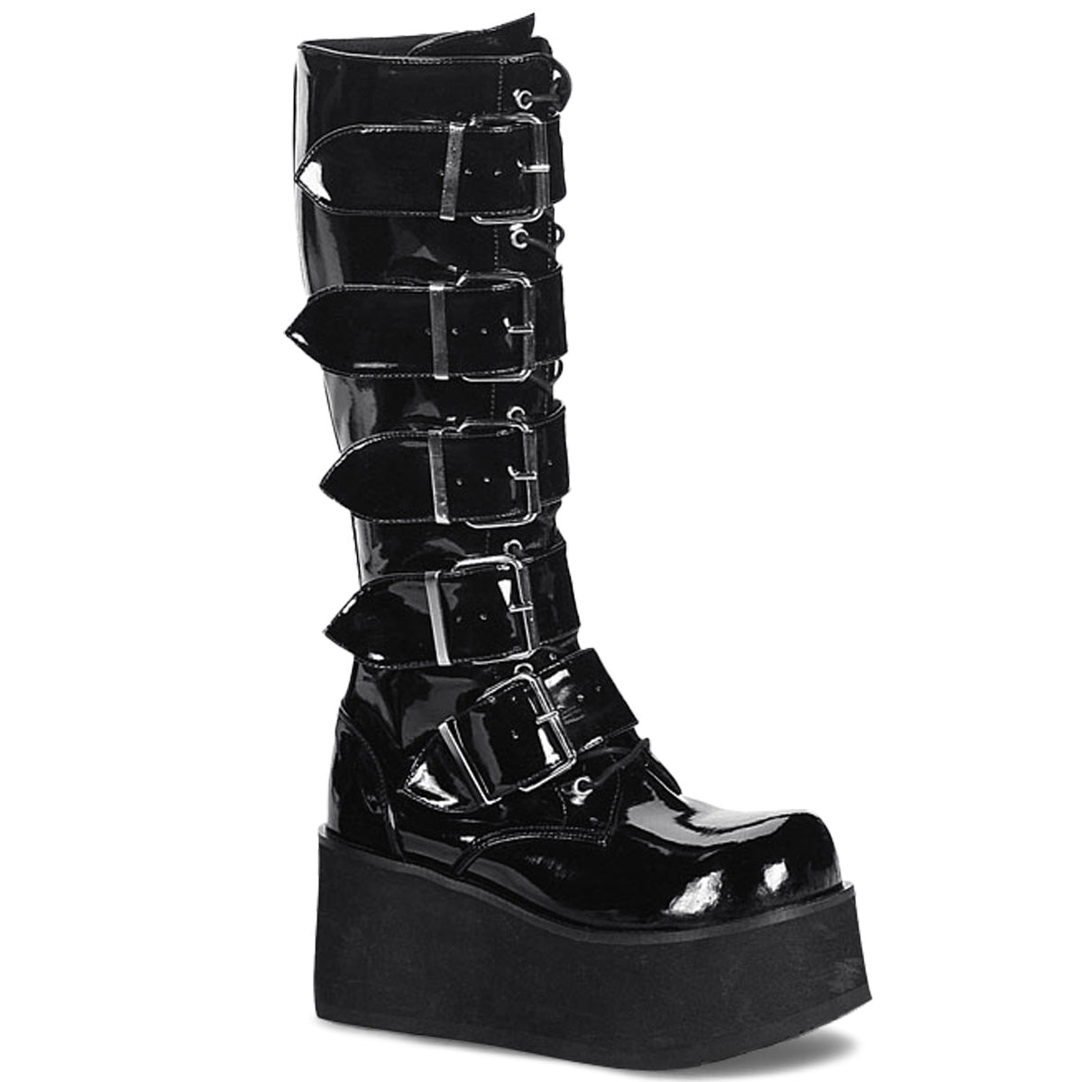 DemoniaCult Herrenstiefel TRASHVILLE-518 BLK Pat