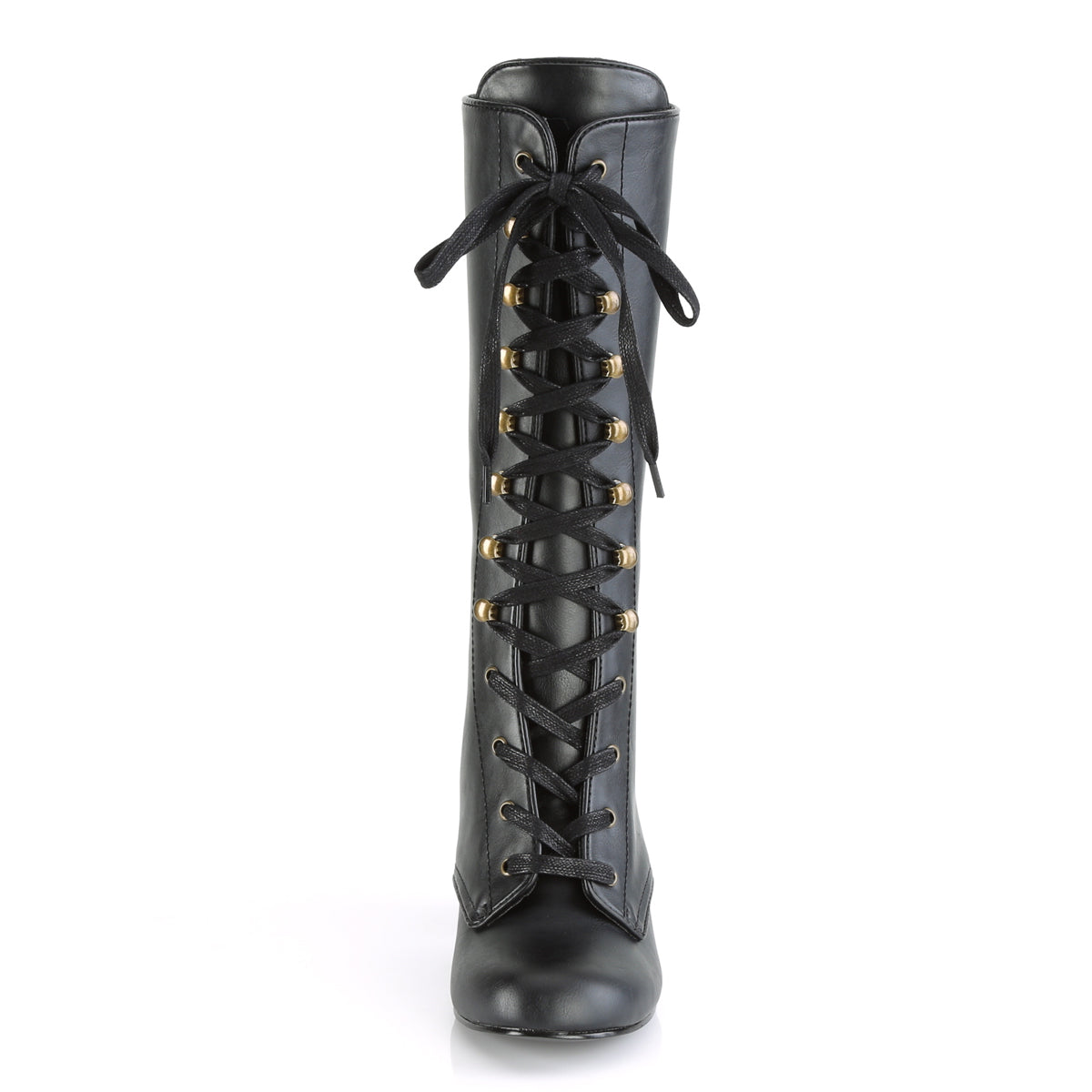 DemoniaCult Womens Boots VIVIKA-205 Blk Vegan Leather