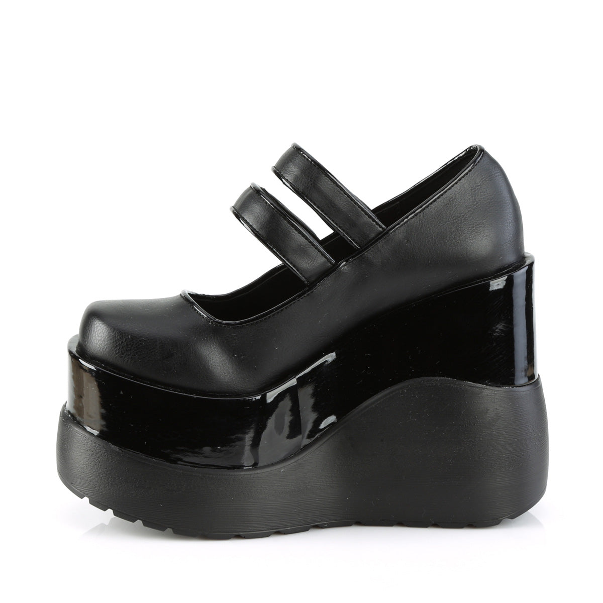 DemoniaCult  Pumps VOID-37 Blk Vegan Leather-Pat