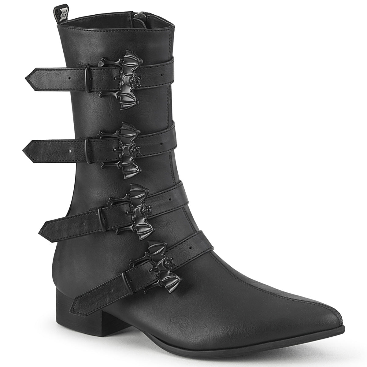 DemoniaCult Herrenstiefel WARLOCK-110-B BLK Vegan Leder