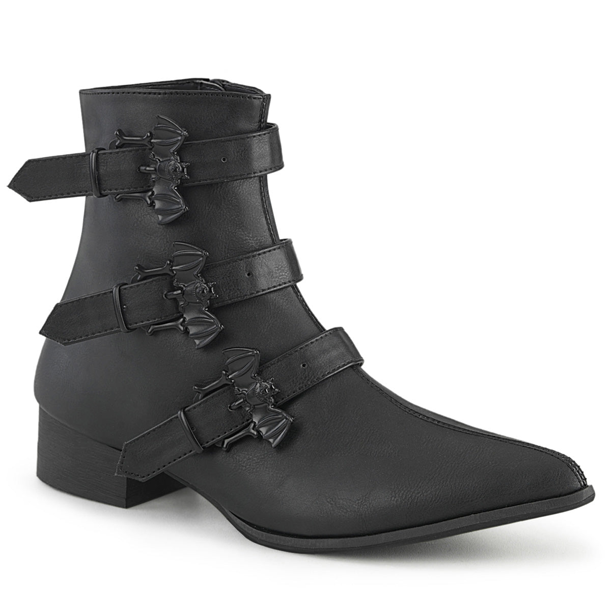 DemoniaCult Herrenstiefel WARLOCK-50-B BLK Vegan Leder