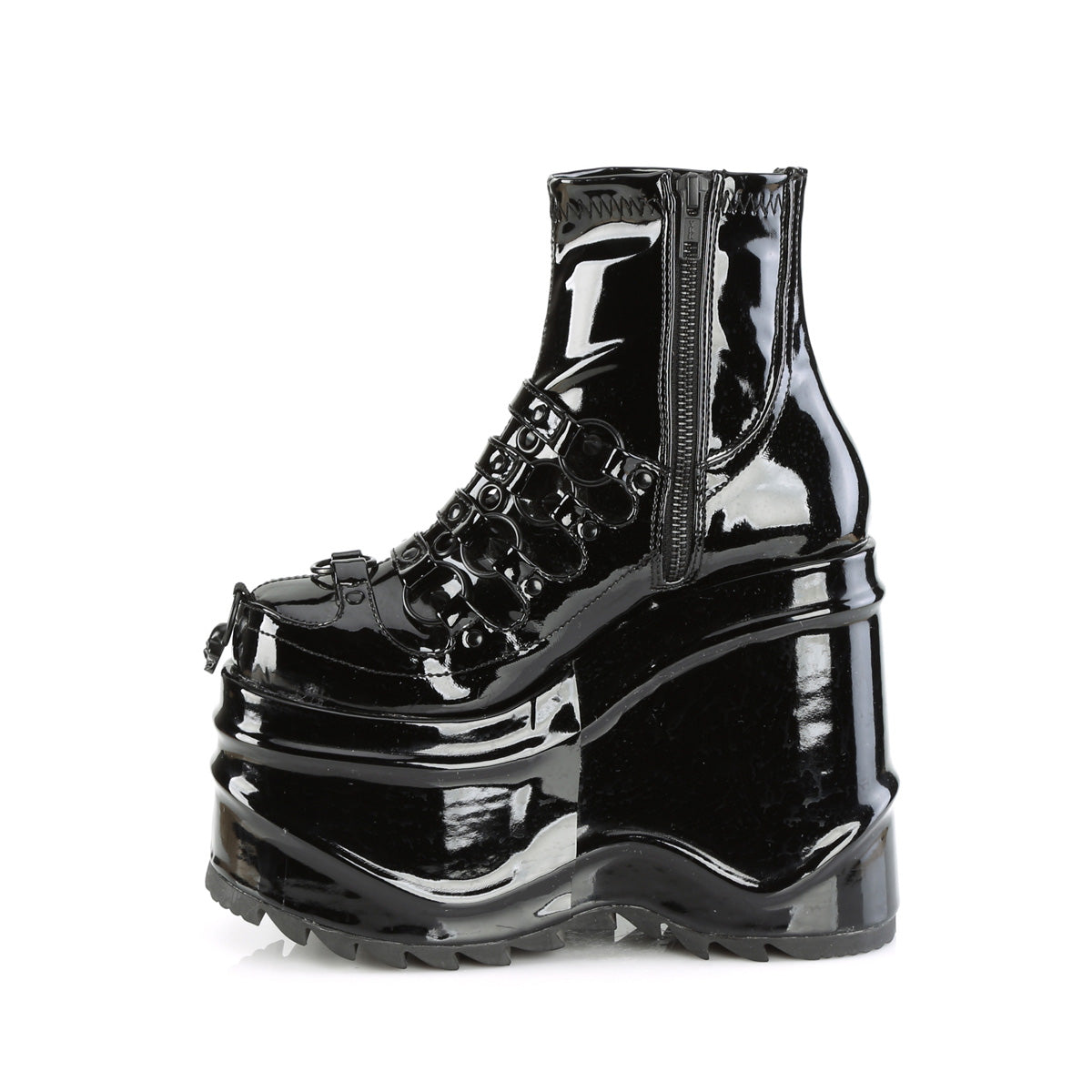 DemoniaCult  Stiefeletten WAVE-110 Blk Pat