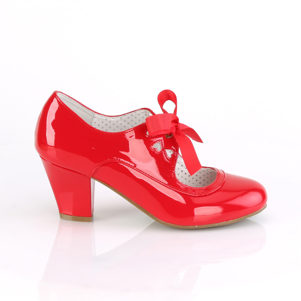 Pin Up Couture Womens Pumps WIGGLE-32 Red Pat