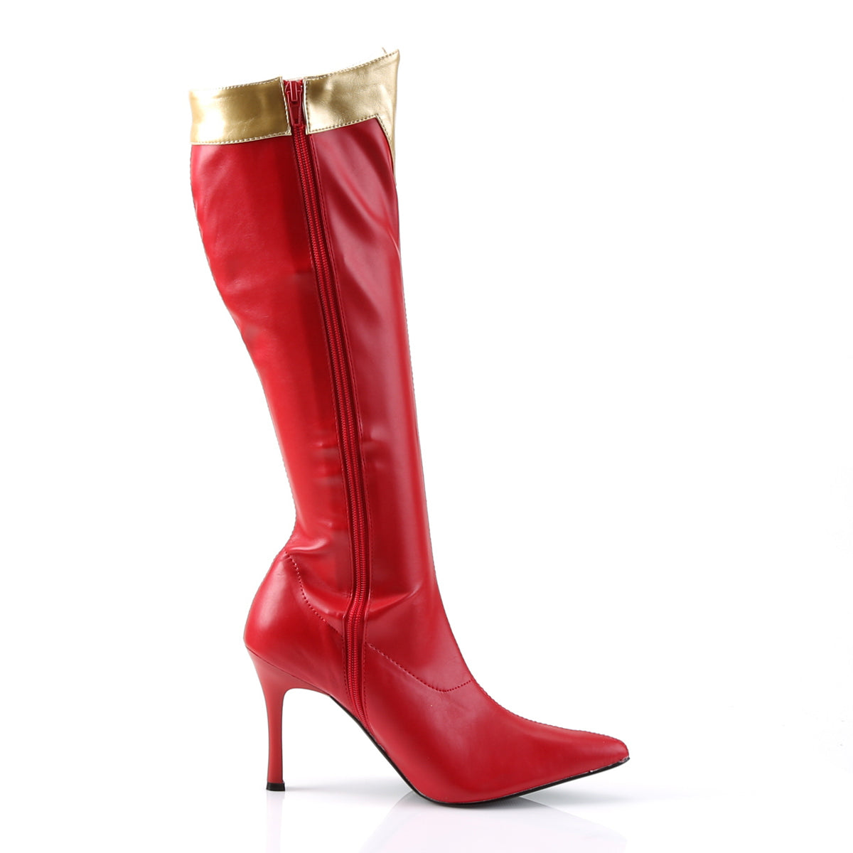 Funtasma Womens Boots. Wonder-130 rot-gold str pu