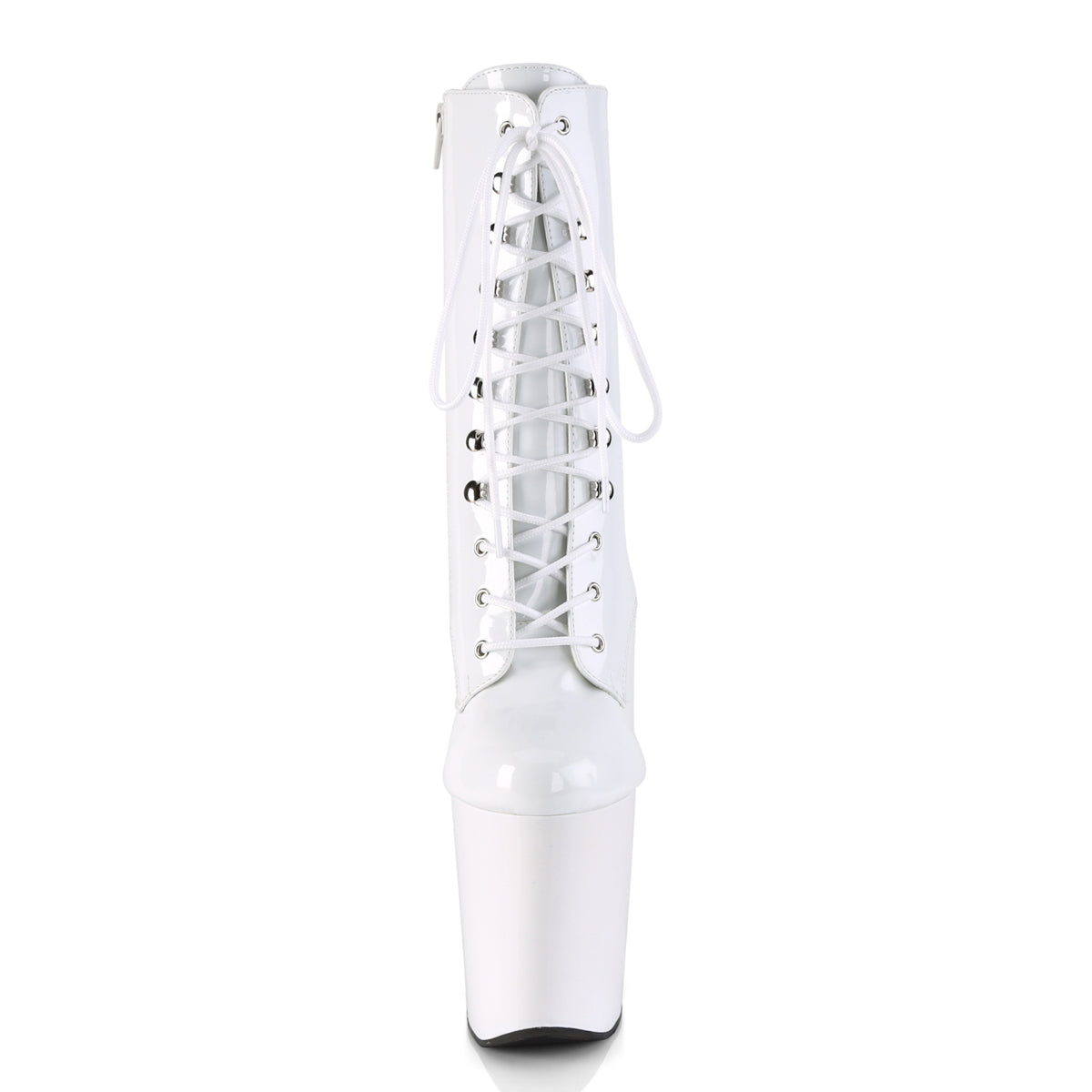 Pleaser Damen Knöchelstiefel XTREME-1020 WHT PAT / WHT