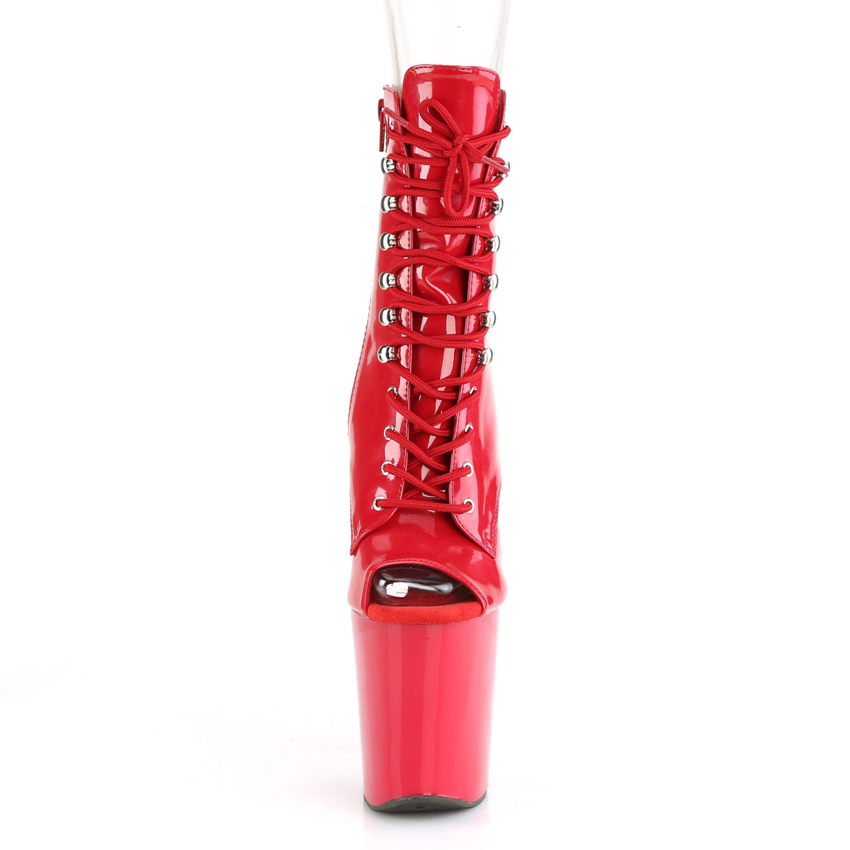 Pleaser Damen Knöchelstiefel XTREME-1021 rot pat / rot